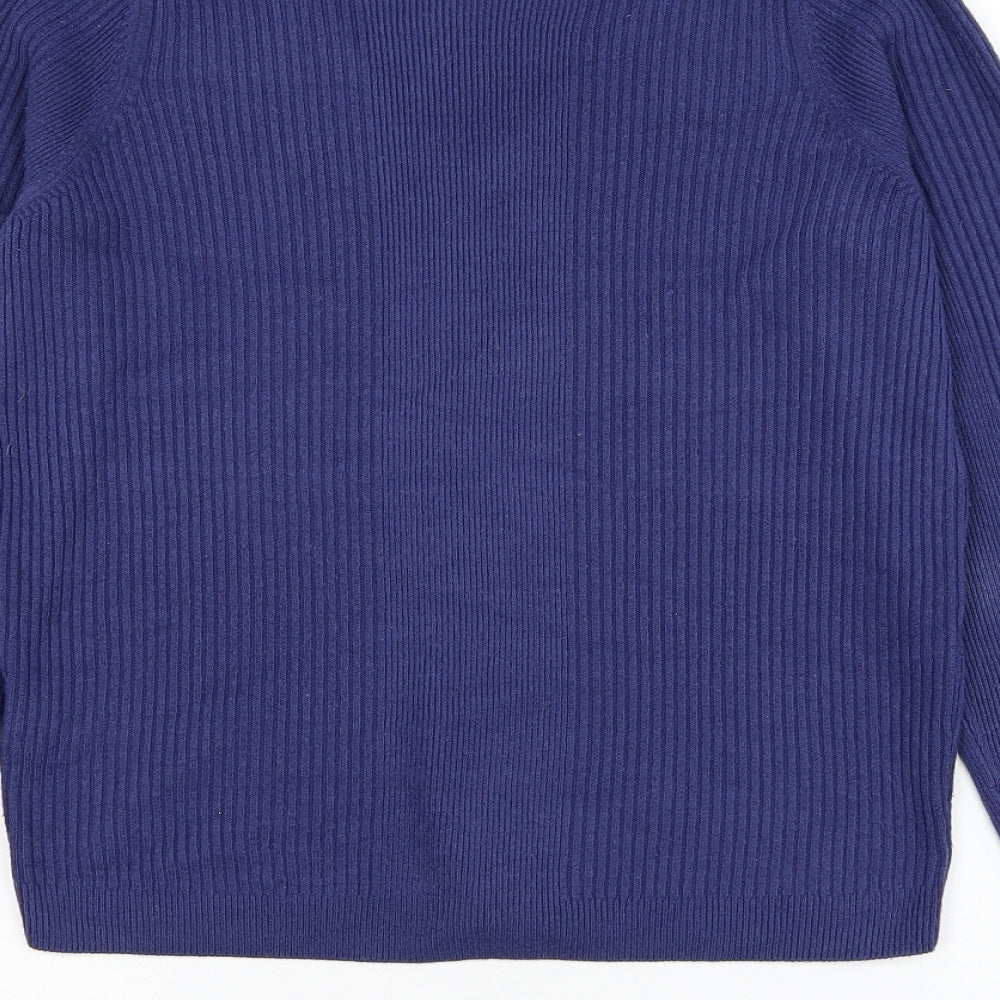 Womens UK Size 10 Marks and Spencer Blue Pullover Jumper