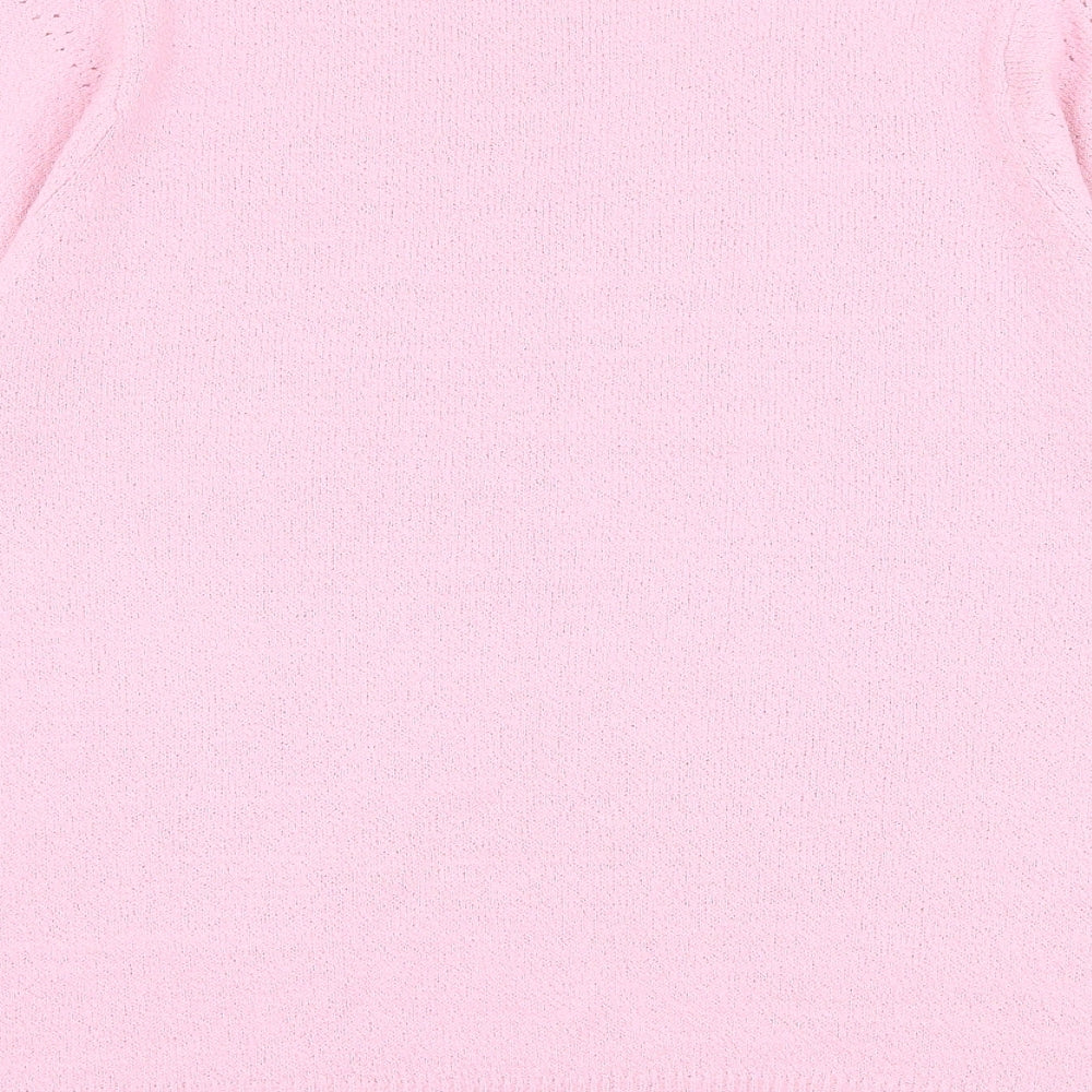 Womens UK Size 14 Berkertex Pink Pullover Jumper