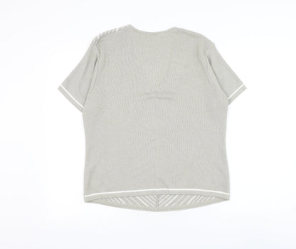 Womens UK Size 14 Berkertex Grey Pullover Jumper