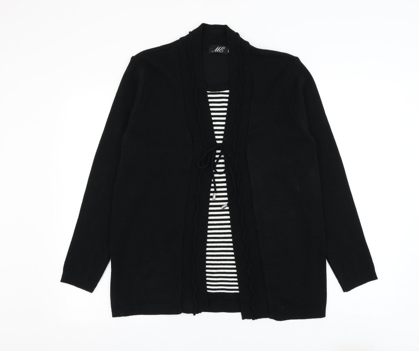 Womens UK Size M Me Black Cardigan Jumper