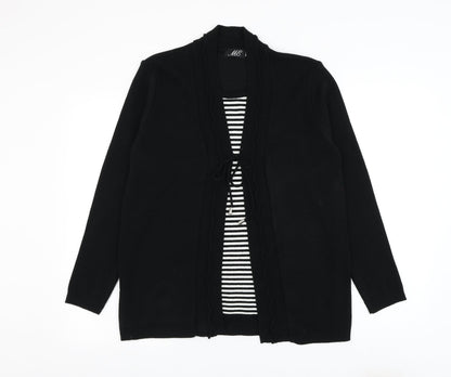 Womens UK Size M Me Black Cardigan Jumper