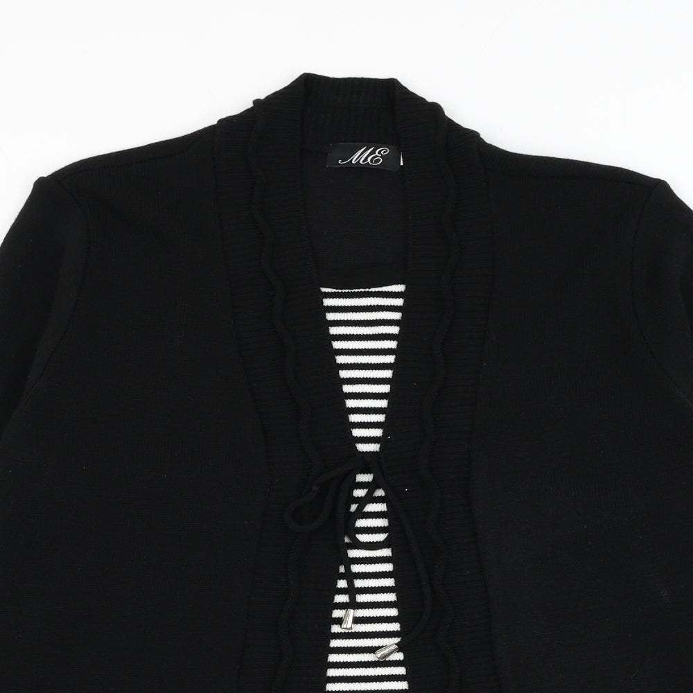 Womens UK Size M Me Black Cardigan Jumper