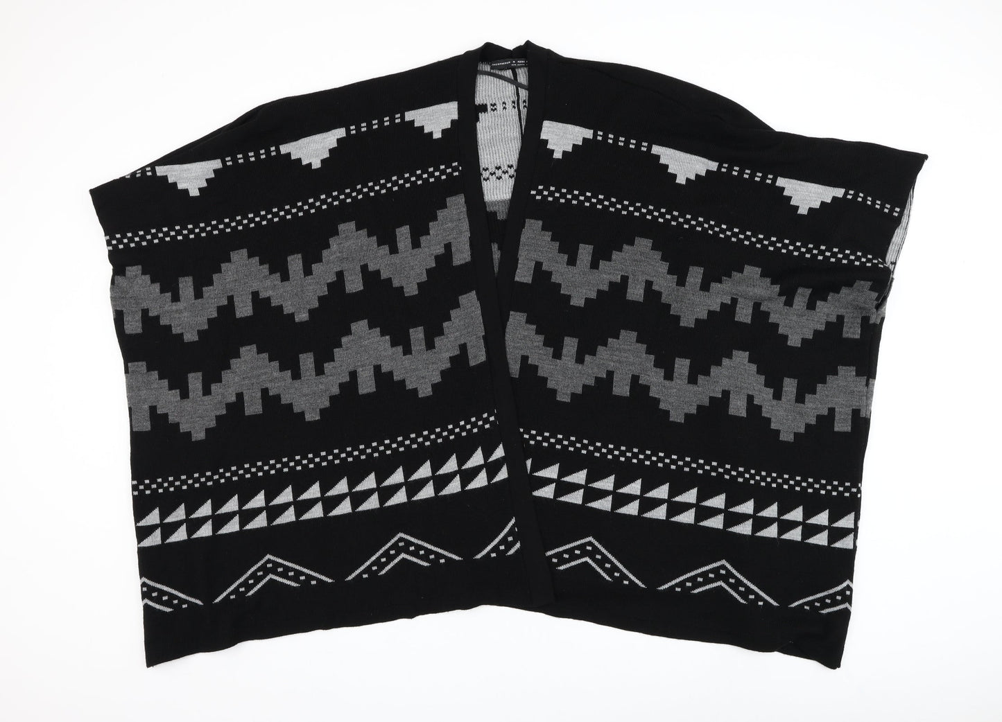 Womens UK Size M Atmosphere Black Cape Jumper