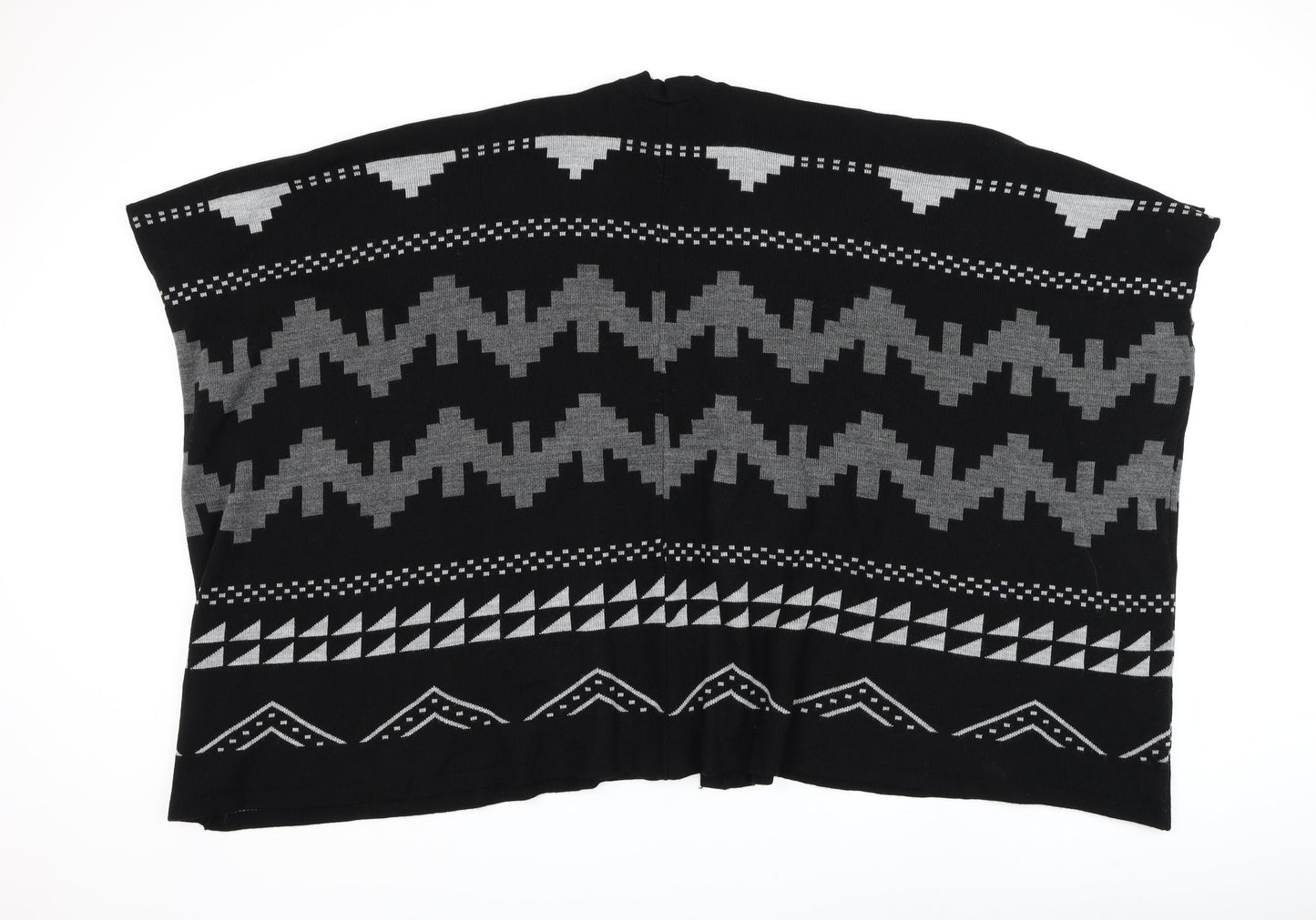 Womens UK Size M Atmosphere Black Cape Jumper