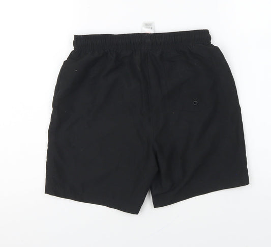 Primark Boys Black Polyester Sweat Shorts Size 9-10 Years Regular Drawstring - Swim Shorts