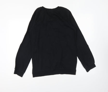 George Girls Black Cotton Pullover Sweatshirt Size 13-14 Years Pullover - Minnie Mouse