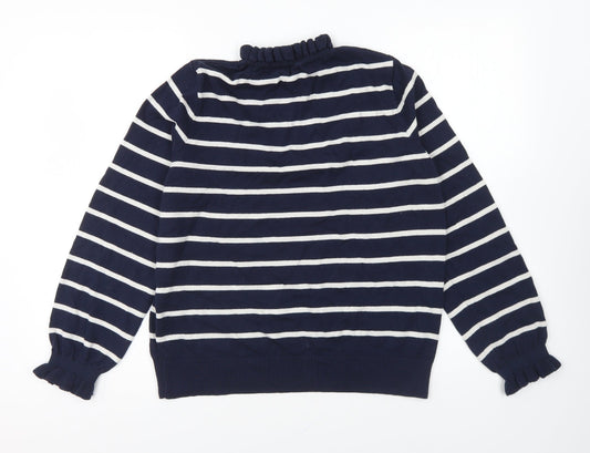 Womens UK Size 14 M&Co Blue Pullover Jumper