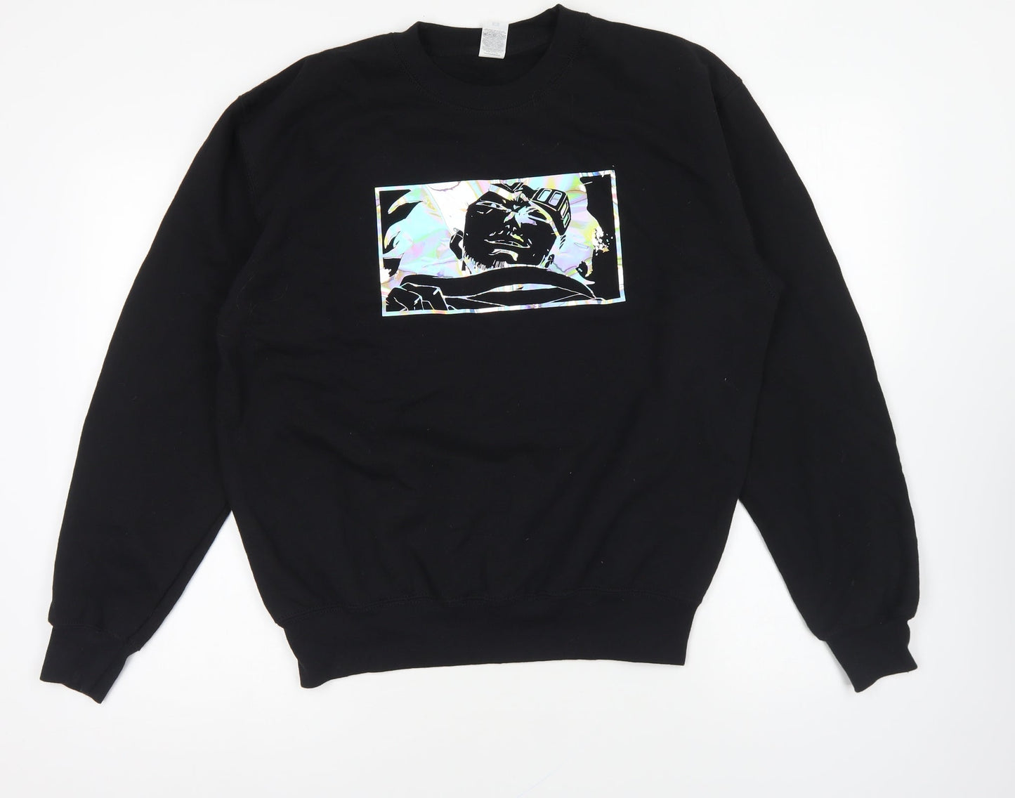 Fruit of the Loom Womens Black Cotton Pullover Sweatshirt Size M Pullover - Eraserhead