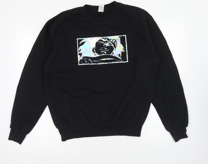 Fruit of the Loom Womens Black Cotton Pullover Sweatshirt Size M Pullover - Eraserhead