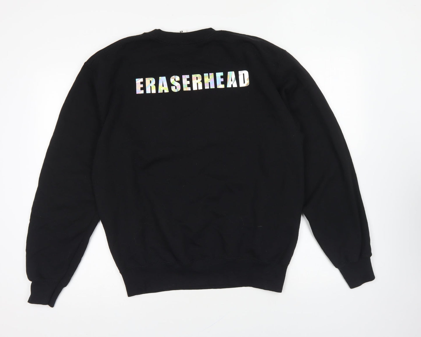 Fruit of the Loom Womens Black Cotton Pullover Sweatshirt Size M Pullover - Eraserhead