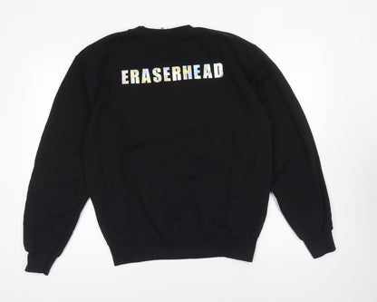 Fruit of the Loom Womens Black Cotton Pullover Sweatshirt Size M Pullover - Eraserhead