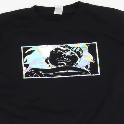 Fruit of the Loom Womens Black Cotton Pullover Sweatshirt Size M Pullover - Eraserhead