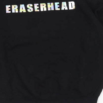 Fruit of the Loom Womens Black Cotton Pullover Sweatshirt Size M Pullover - Eraserhead