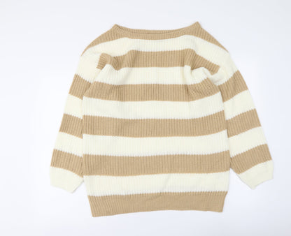 Womens UK Size 8 In the Style Beige Pullover Jumper