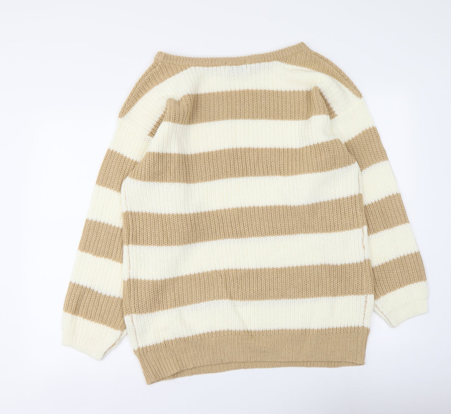 Womens UK Size 8 In the Style Beige Pullover Jumper