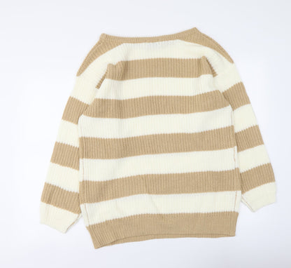 Womens UK Size 8 In the Style Beige Pullover Jumper