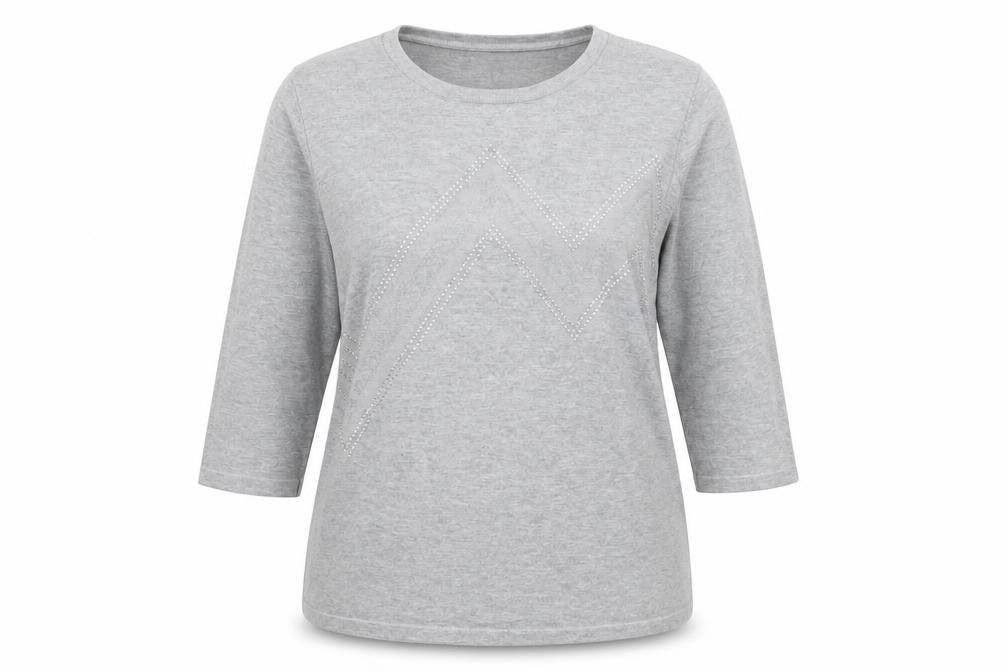Womens UK Size L Anna Rose Grey Pullover Jumper
