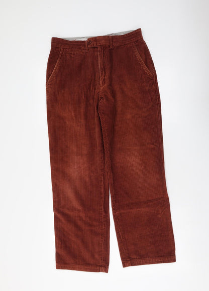 Mens UK Size 30 in Samuel Windsor Regular Fit Straight Brown Jeans