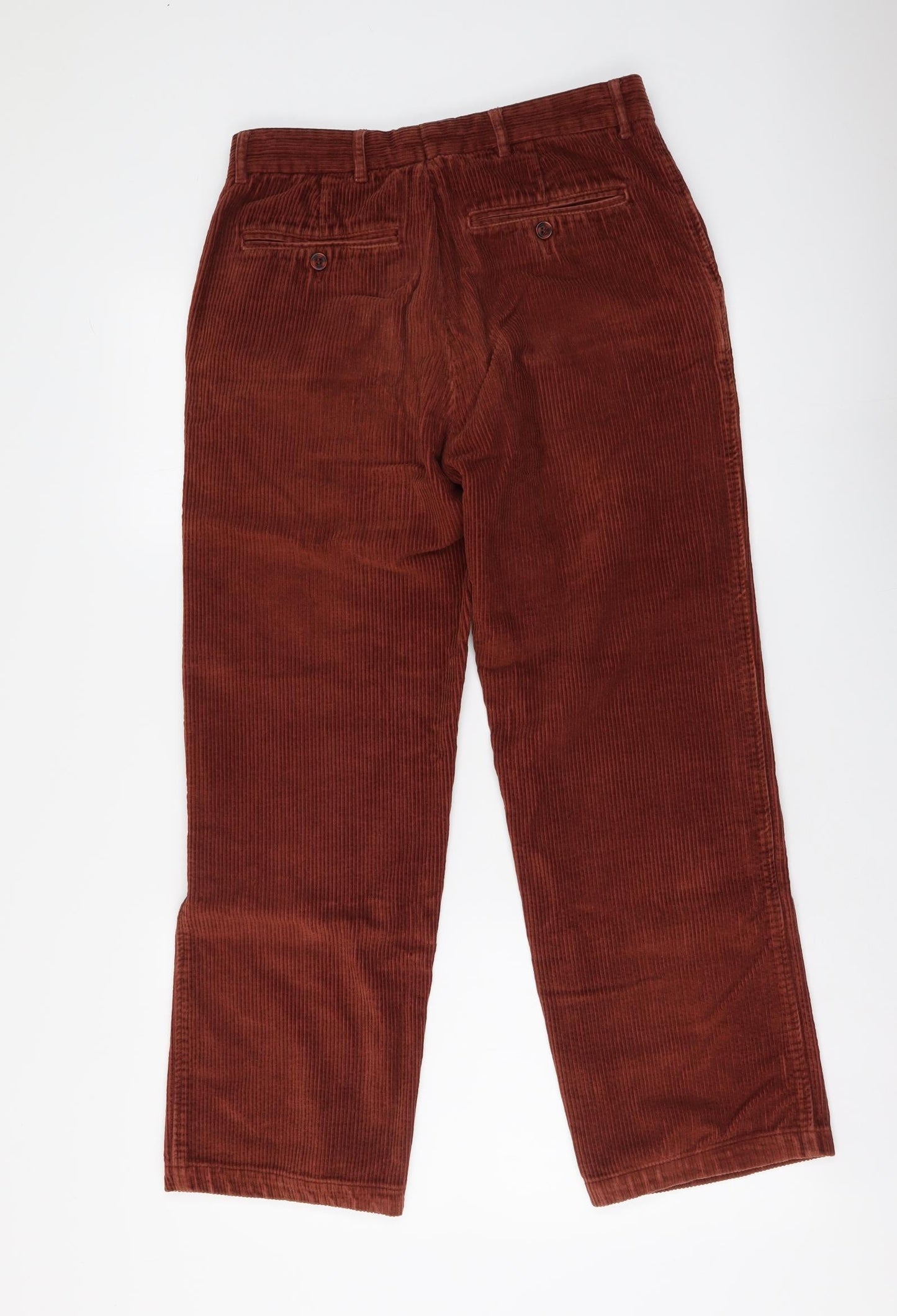 Mens UK Size 30 in Samuel Windsor Regular Fit Straight Brown Jeans