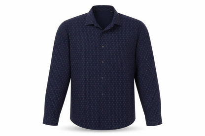 Mens UK Size 16 Burton Blue  Button-Up Long Sleeve Casual Shirt