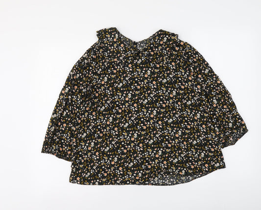 Primark Womens Multicoloured Floral Viscose Basic Blouse Size 14 Collared