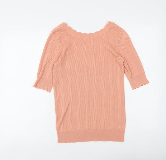 Womens UK Size M Oasis Pink Pullover Jumper