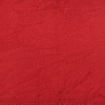 Womens UK Size L Preworn Red Basic T-Shirt