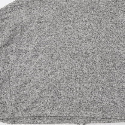 George Womens Grey Round Neck Viscose Pullover Jumper Size L