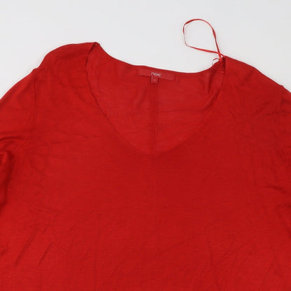 Womens UK Size 16 NEXT Red Pullover Jumper