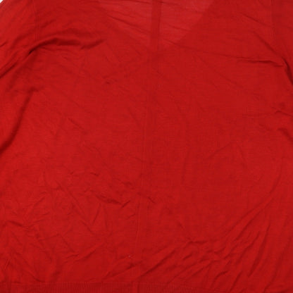 Womens UK Size 16 NEXT Red Pullover Jumper