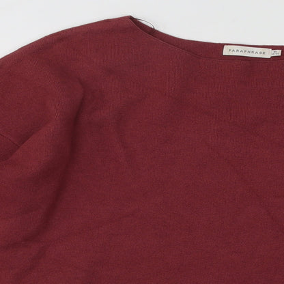 Womens UK Size 16 Paraphrase Pink Pullover Jumper