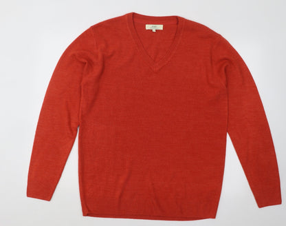 Womens UK Size L Easy Orange Pullover Jumper