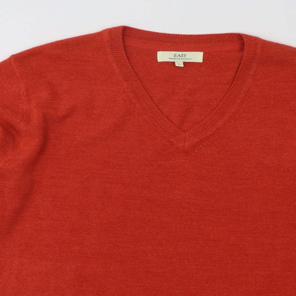 Womens UK Size L Easy Orange Pullover Jumper