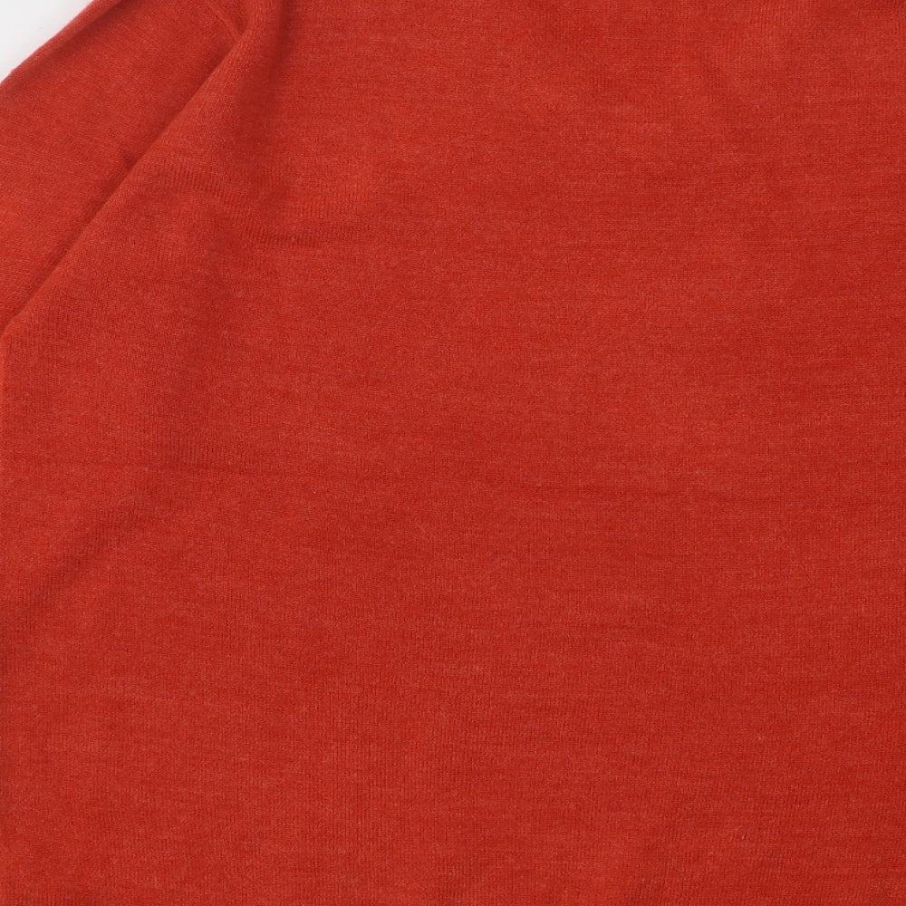 Womens UK Size L Easy Orange Pullover Jumper