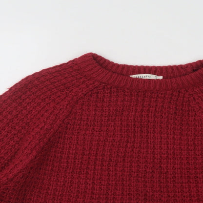 Womens UK Size S Terranova Pink Pullover Jumper