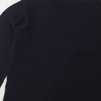 Womens UK Size 8 Marks and Spencer Blue Pullover Jumper