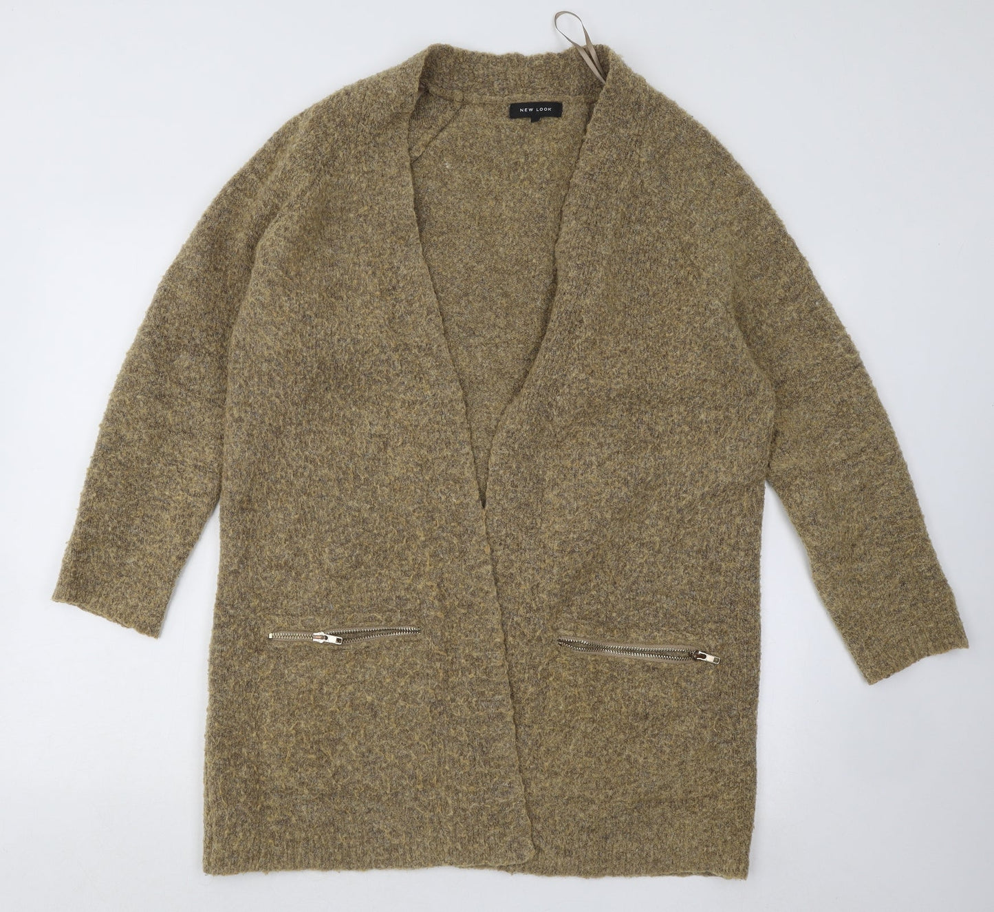 Womens UK Size S New Look Yellow Cardigan Jumper