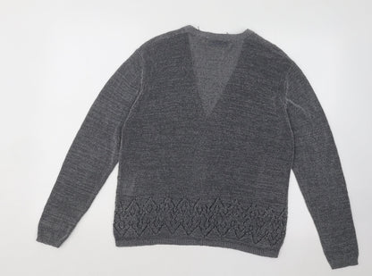 Womens UK Size 14 Compliments Grey Cardigan Jumper