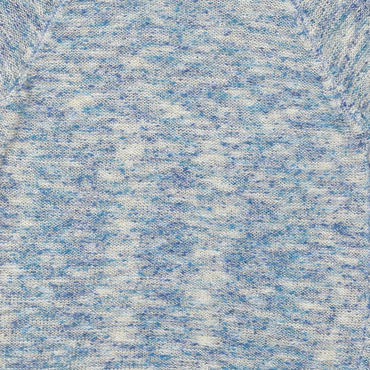Alexera Womens Blue Boat Neck Geometric Acrylic Pullover Jumper Size S