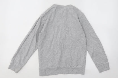 Urban Outlaws Boys Grey Cotton Pullover Sweatshirt Size 9 Years Pullover - Santa Floss Christmas