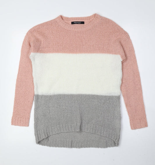 Womens UK Size 6 Select Multicoloured Pullover Jumper