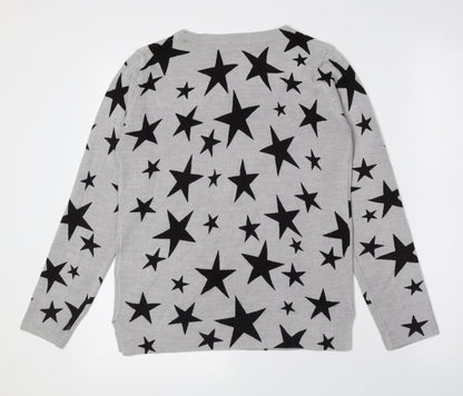 Womens UK Size 8 Marks and Spencer Grey Pullover Jumper