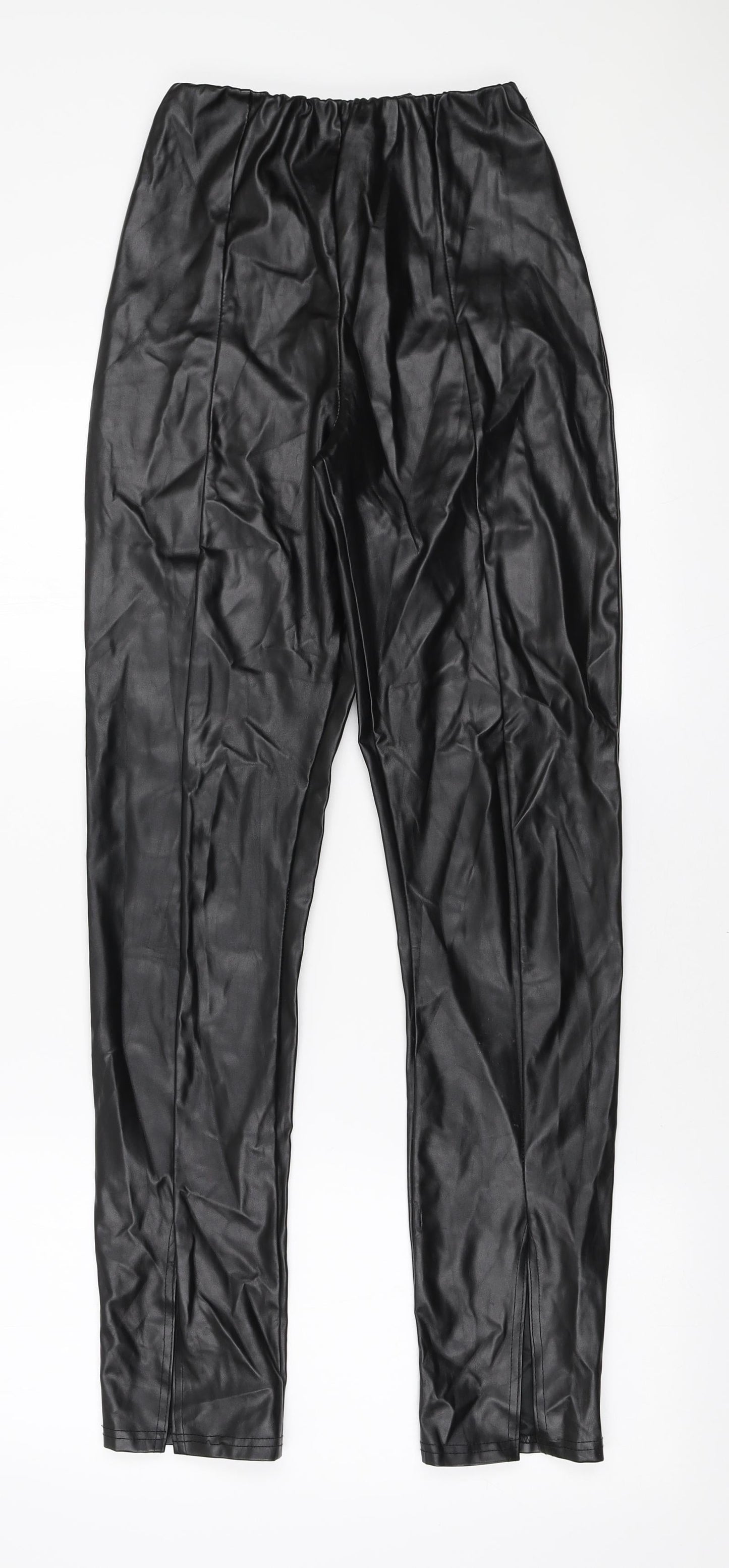 Womens UK Size 6 PRETTYLITTLETHING Regular Fit  Black Trousers