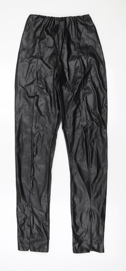 Womens UK Size 6 PRETTYLITTLETHING Regular Fit  Black Trousers