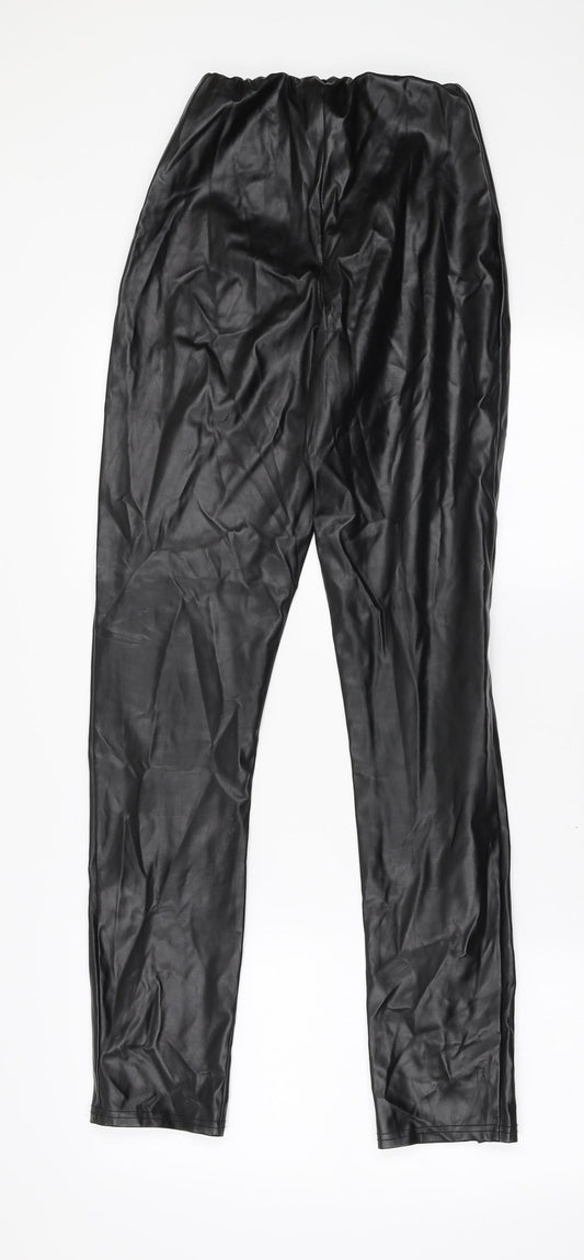 Womens UK Size 6 PRETTYLITTLETHING Regular Fit  Black Trousers