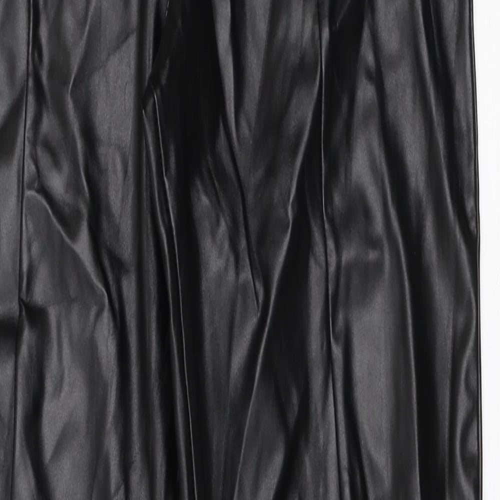 Womens UK Size 6 PRETTYLITTLETHING Regular Fit  Black Trousers
