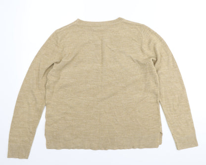 Womens UK Size 14 Marks and Spencer Beige Pullover Jumper