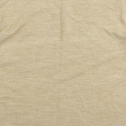 Womens UK Size 14 Marks and Spencer Beige Pullover Jumper