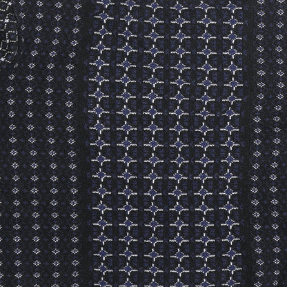 George Womens Black Boat Neck Geometric Cotton Pullover Jumper Size 10