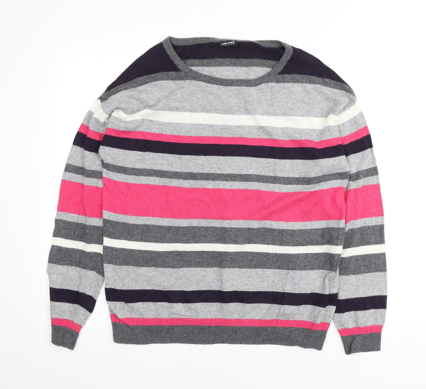 Womens UK Size M Gerry Weber Multicoloured Henley Jumper